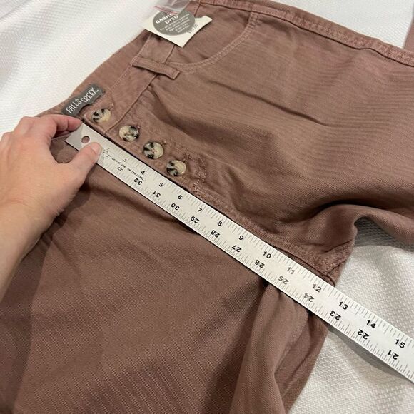 Falls Creek Dusty Pink Button Fly Cuffed Ankle Pants - Picture 8 of 10